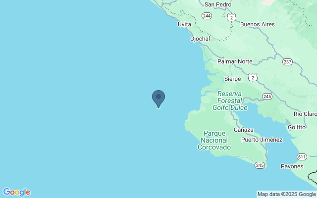 Kaart met locatie Isla del Caño